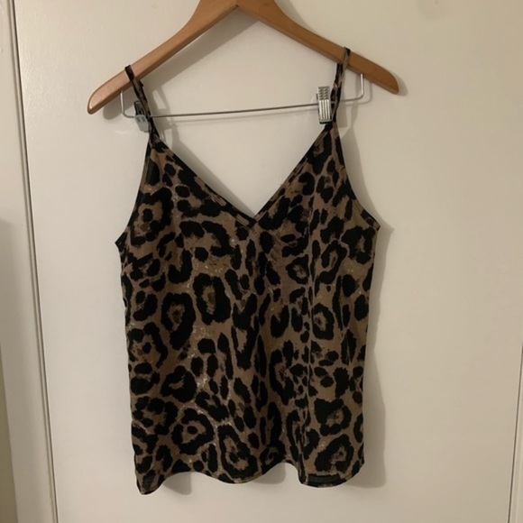 Leopard Flowy Medium Adjustable Strap Tank Medium - Picture 2 of 6